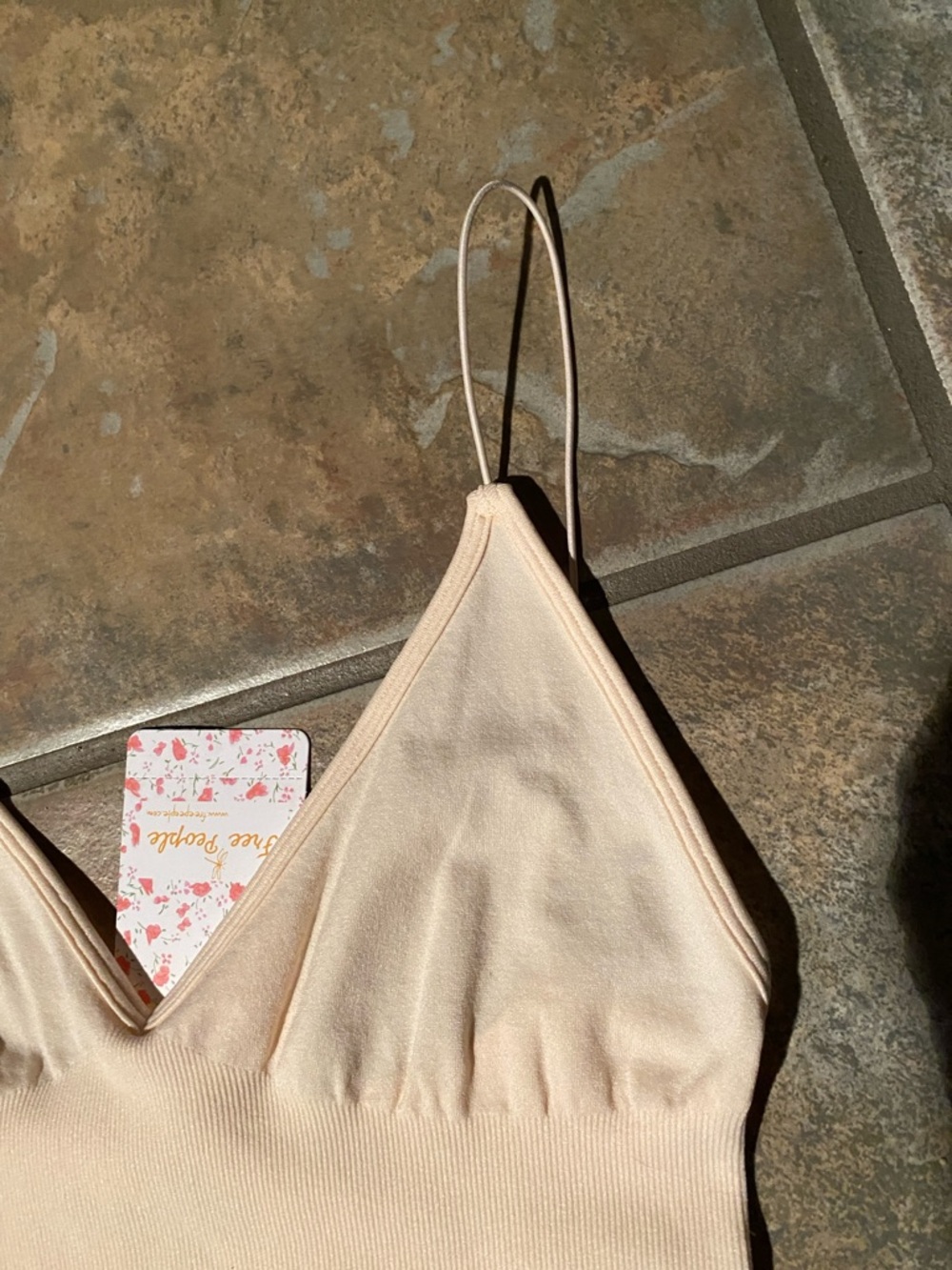 Free People Ribbed V-Neck Brami - Picture 5 of 6